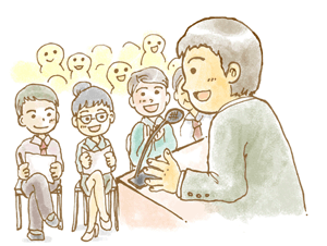 プレゼン力をつけるのイラスト