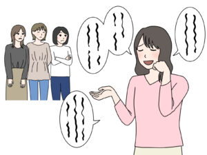 空気が読めない女性,でこ犬様作成