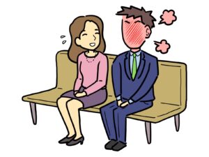 シャイな男性,イラストAC,poosan様作成