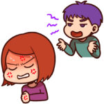 デリカシーがない男性のイラスト