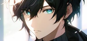 凝視する男性,illustB様作成