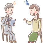 愚痴を相談するカウンセリング場面のイメージ
