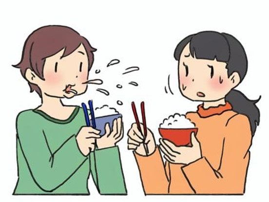 社交不安　アサーション　食べ方が汚い