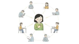 セルフコンパッション実践ステップ4 共通の人間性を理解するイメージ