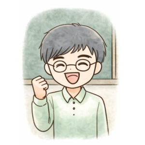 公認心理師川島達史の似顔絵イラスト