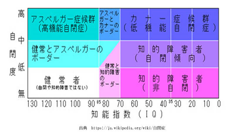 自閉症とアスペルガー症候群の違い