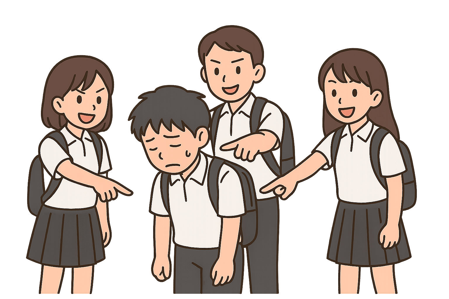 集団でのいじめ
