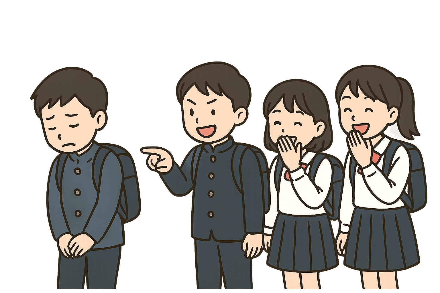 いじめ,主犯格を見抜く