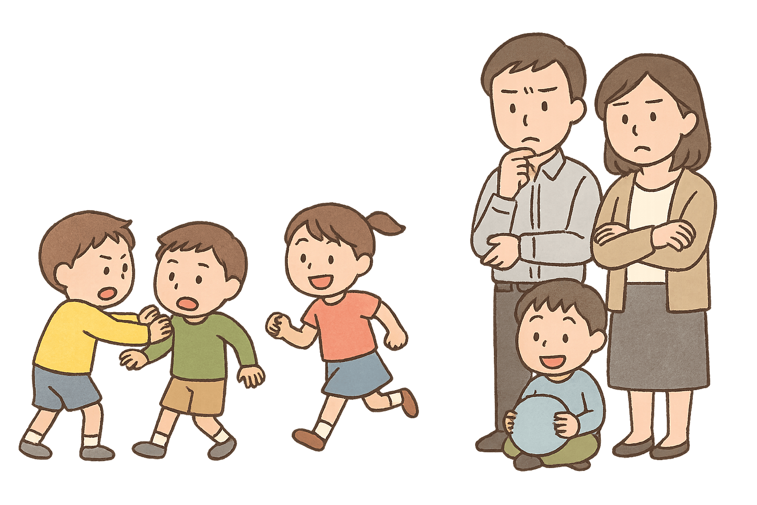 いじめがないか確認する先生