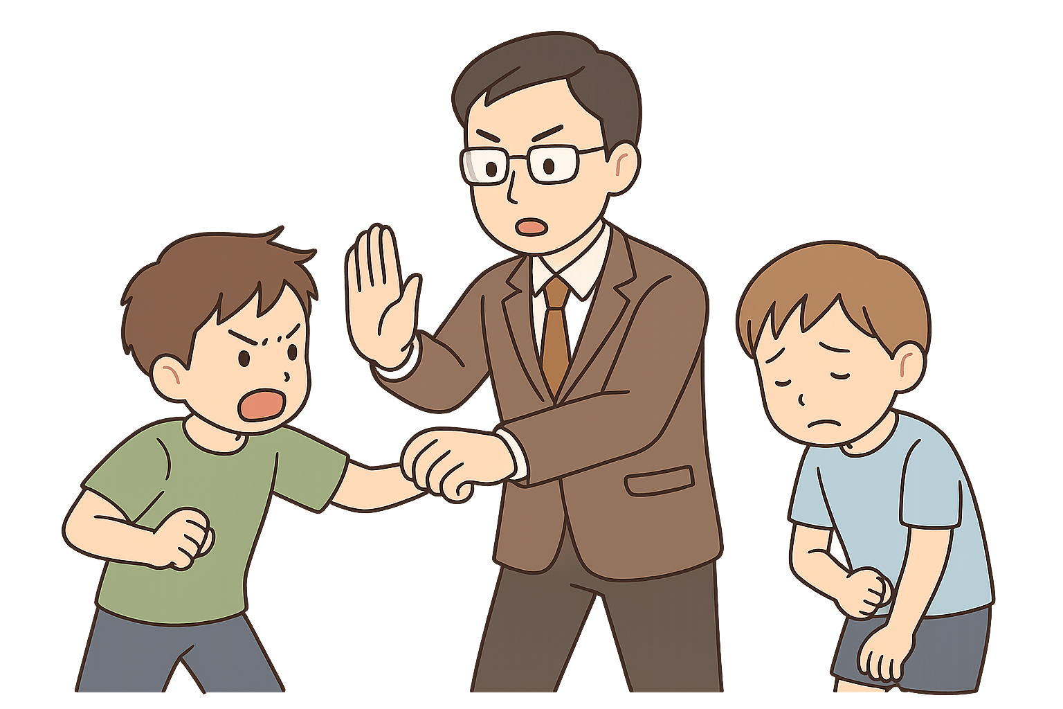 いじめ加害者への処分,接触制限