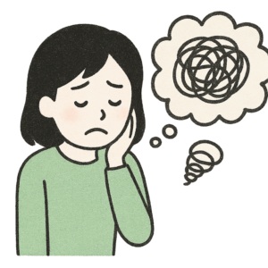 不安になりやすい女性，認知療法で改善