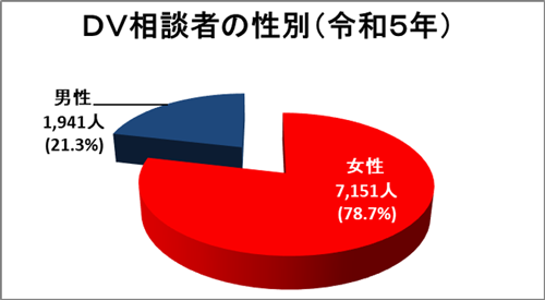 DV相談者の性別