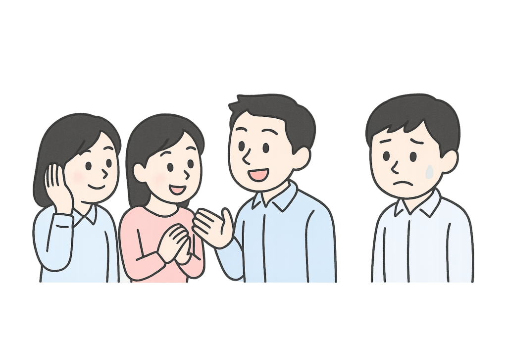 会話が苦手,輪に入れない,レッスン